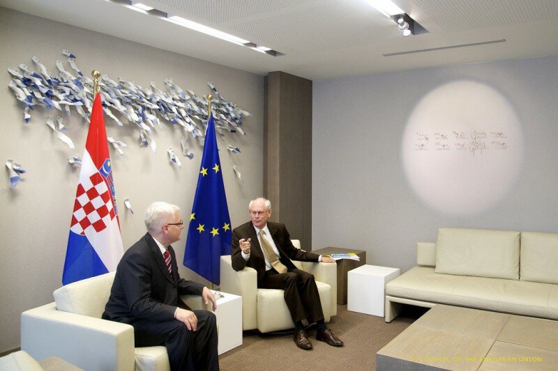 Meeting with Mr. Ivo Josipovic, President of Croatia, Brussels, 8 June 2011, author: President of the European Council, source: Flickr