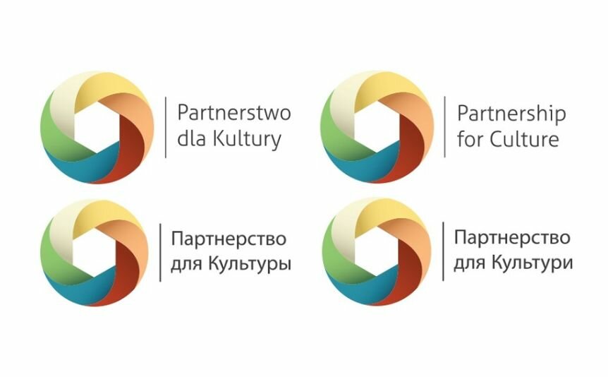 Logo Partnerstwa dla Kultury, cztery wersje językowe