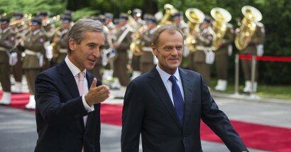 Moldovan Prime Minister Iurie Leancă with Polish Premier Donald Tusk. author: Kancelaria Premiera. source: Flickr