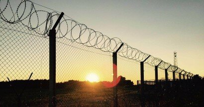 Barbed wire at the Serbian-Hungarian border, photo: Sonia Nandzik ⓒ